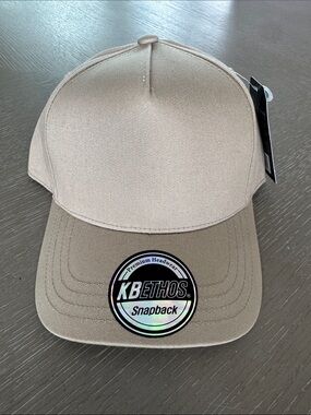 New KBETHOS Khaki Classic A-Frame Snapback Cap